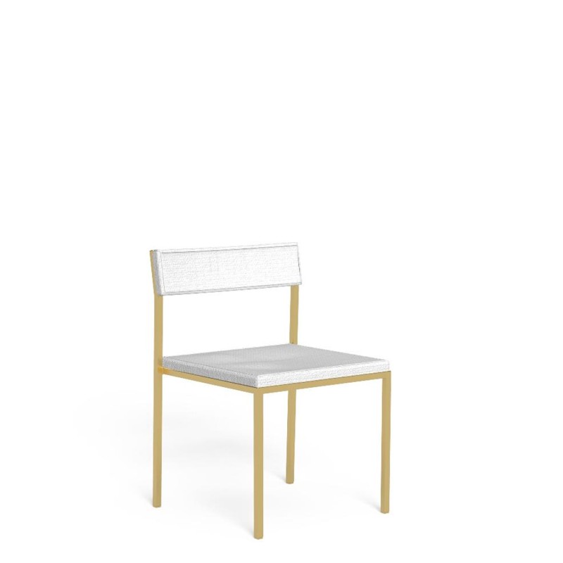 Talenti - Casilda gold white dining chair