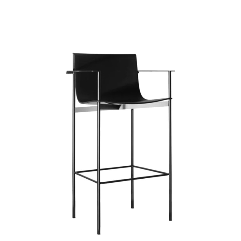 LEMA  - Ombra polypropylene high stool with armrests