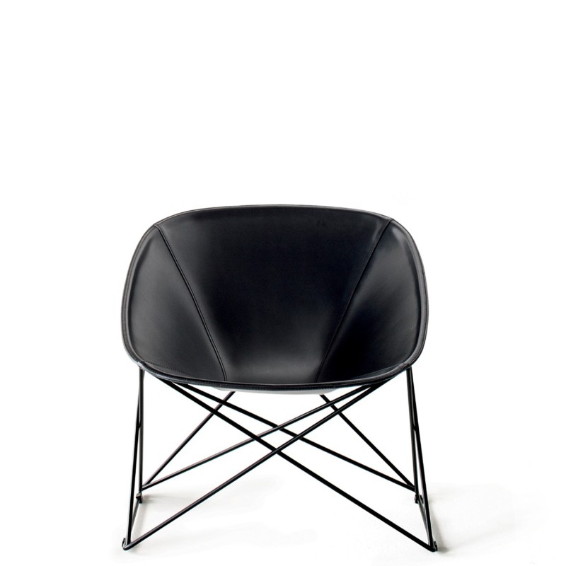 LEMA – Popsi black painted armchair