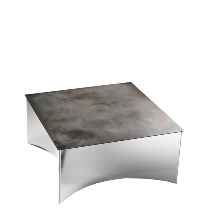 De Castelli – Alchemy 90 stainless steel DeLabrè coffee table