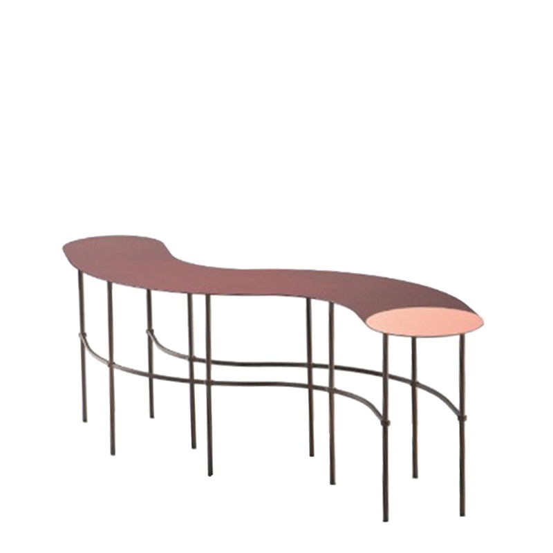 De Castelli - Tavolino Scribble Tilde rame Rubino Longho Design Palermo