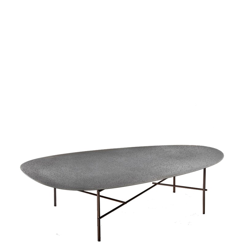 De Castelli - Syro XL 120 DeErosion stainless steel coffee table