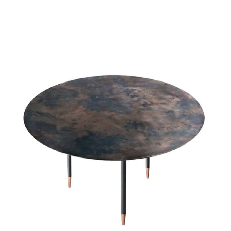 De Castelli - Roma DeOpale stainless steel table with copper tips D137