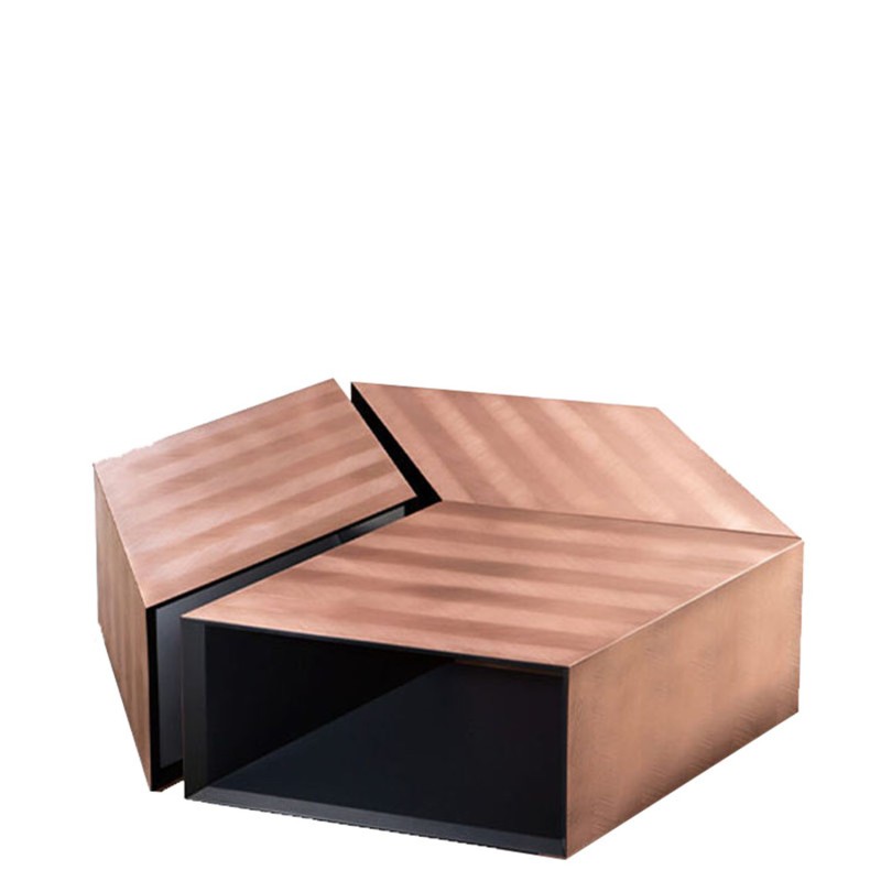 De Castelli - Alpha DeErosion H12 copper coffee table