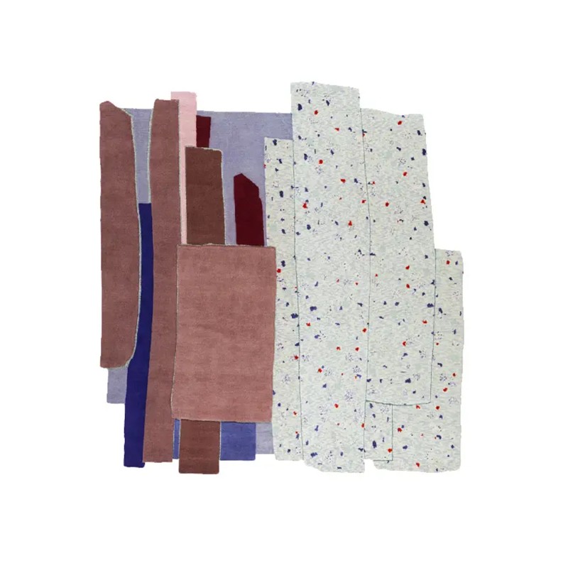 Cc tapis Tappeto Patcha Square brown Longho Design Palermo