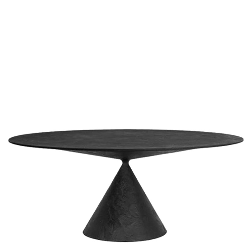 Desalto - tavolo ovale Clay 120x180 pietra lavica Longho Design Palermo 0