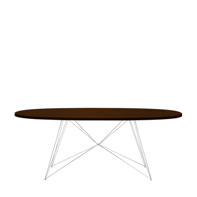 Magis XZ3 oval table top thermo treated oak Longho Design Palermo