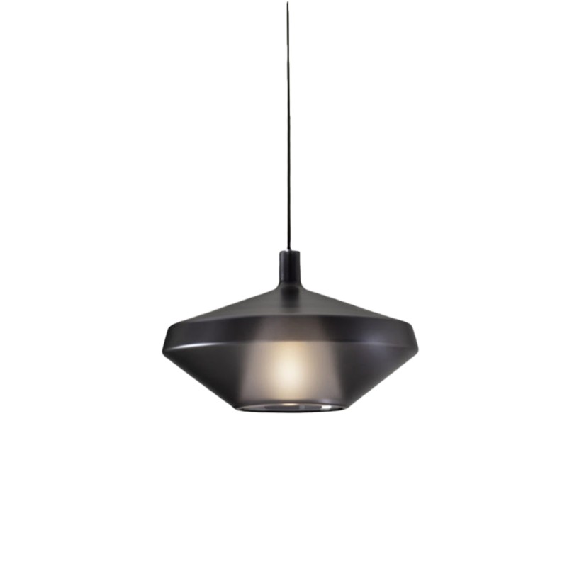 Penta light Mom low 1E suspension lamp black Longho Design Palermo