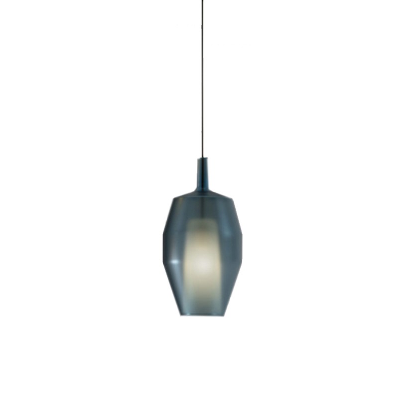 Penta light Mom tall 1D suspension lamp blue avio Longho Design Palermo