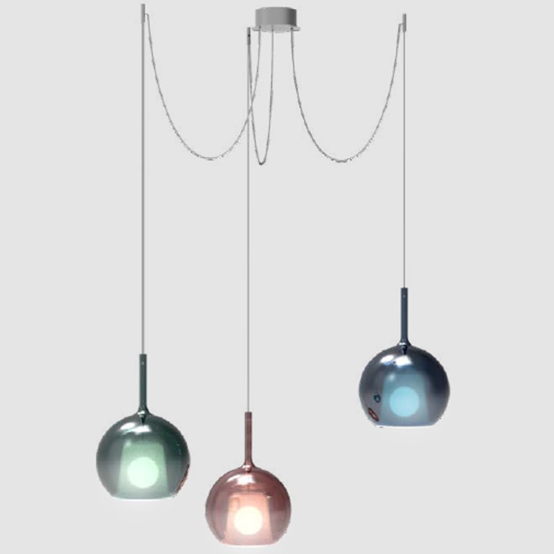 Penta light - Lampada a sospensione Glo Small Cluster 2D longho design palermo