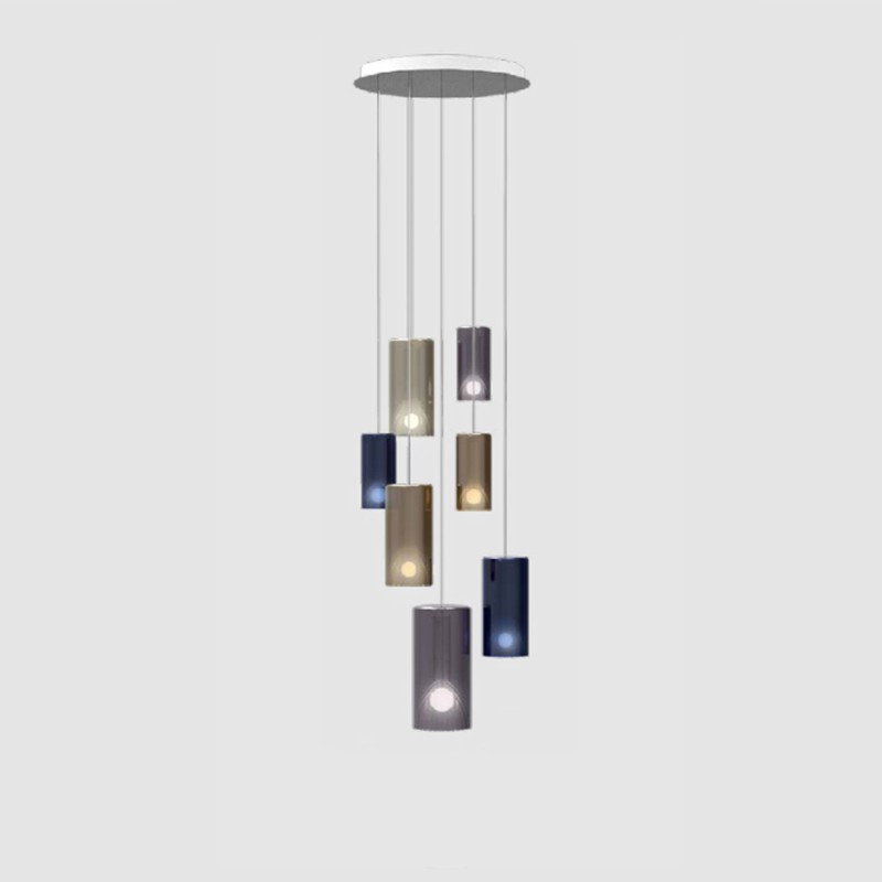 Lit Small Cluster 2D suspension lamp longho design palermo