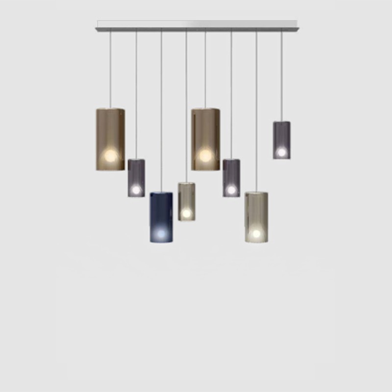 Penta light - Lampada a sospensione Lit Small Cluster 2H lamp longho design palermo