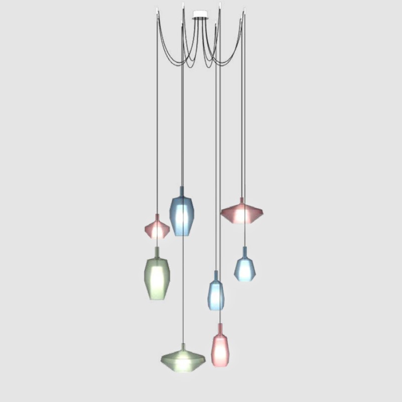 Penta light Mom 3A suspension lamp Longho Design Palermo