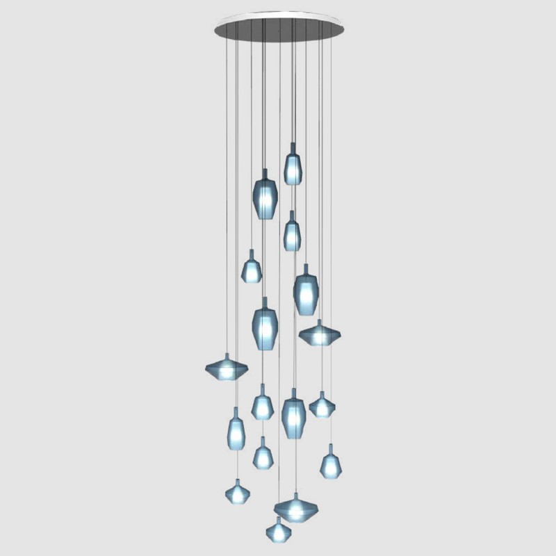 Penta light - Big Cluster Mom 3D suspension lamp