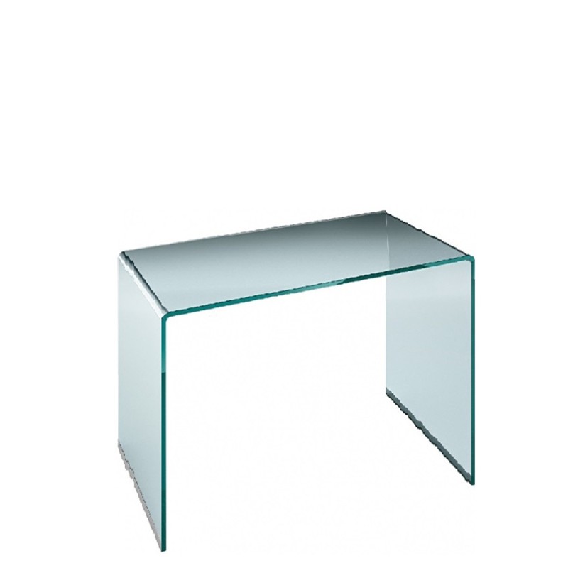 Fiam – Scrivania Rialto in vetro trasparente 120x60 Longho Design Palermo