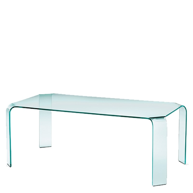 Fiam - Ragno transparent glass table 228x108