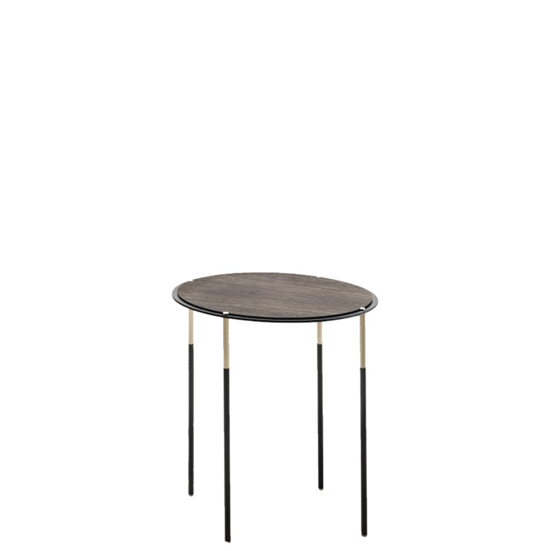 Living Divani - Era coffee table H45 with Stone Oak top