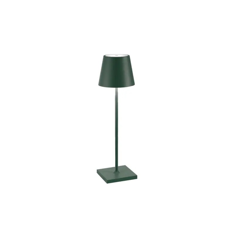 Zafferano - Lampada da tavolo Poldina Pro verde scuro