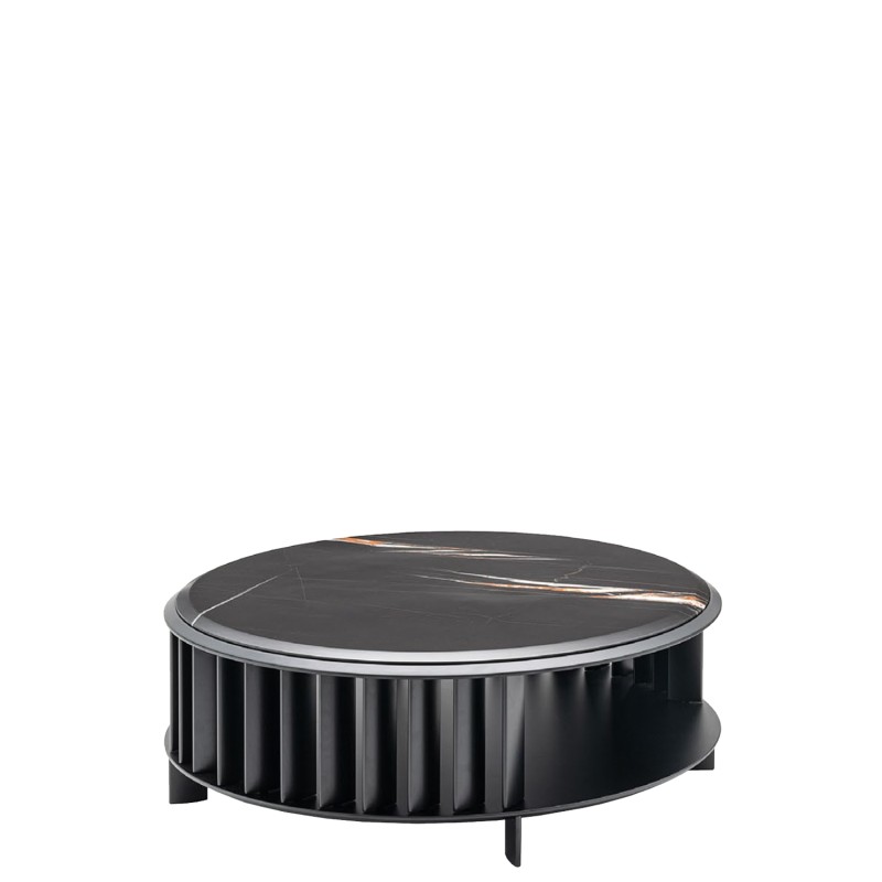 Living Divani - Islands Low Table with Sahara Noir marble top