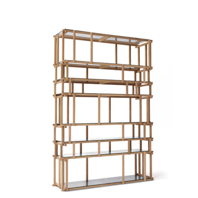 Living Divani - Off Cut natural oak bookcase