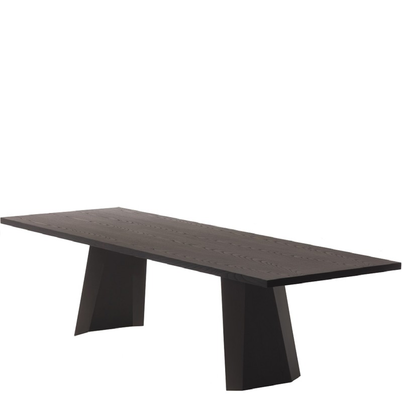 Living Divani - Wedge chestnut wood table