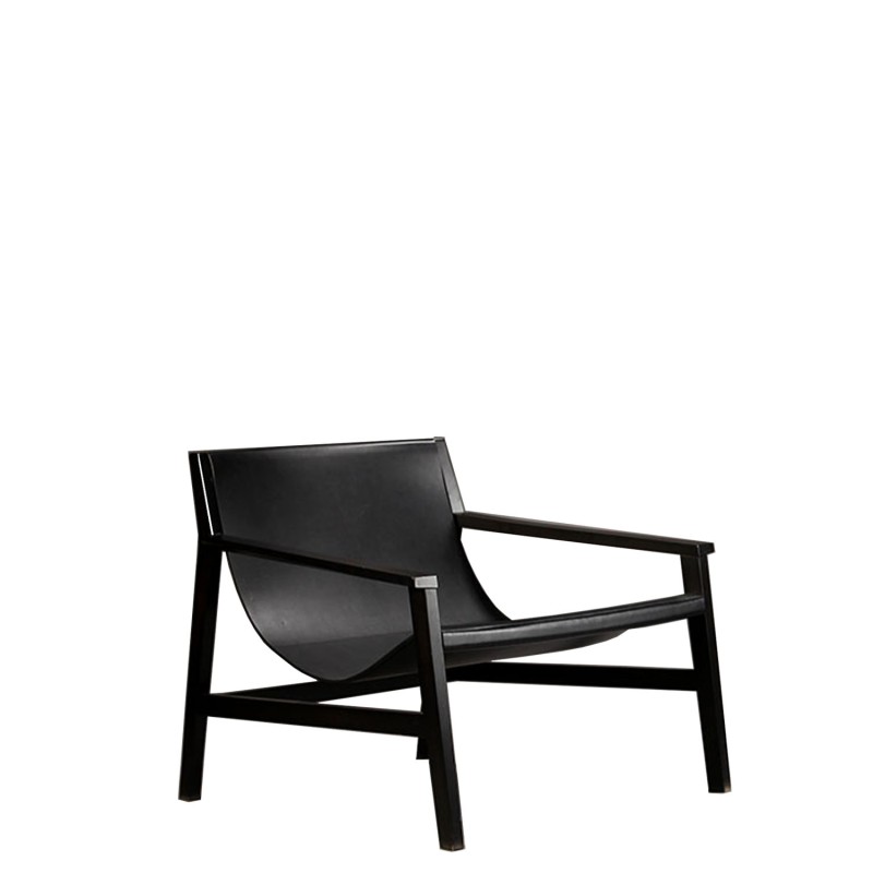 Living Divani - Sdraio walnut Canaletto stained ebony armchair