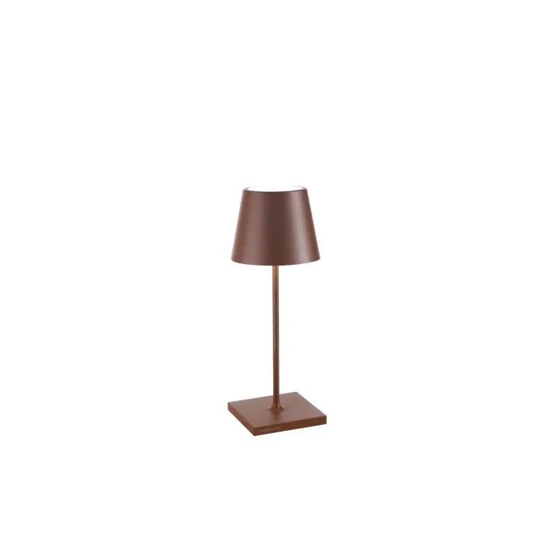 Zafferano - Lampada da tavolo Poldina mini Pro corten