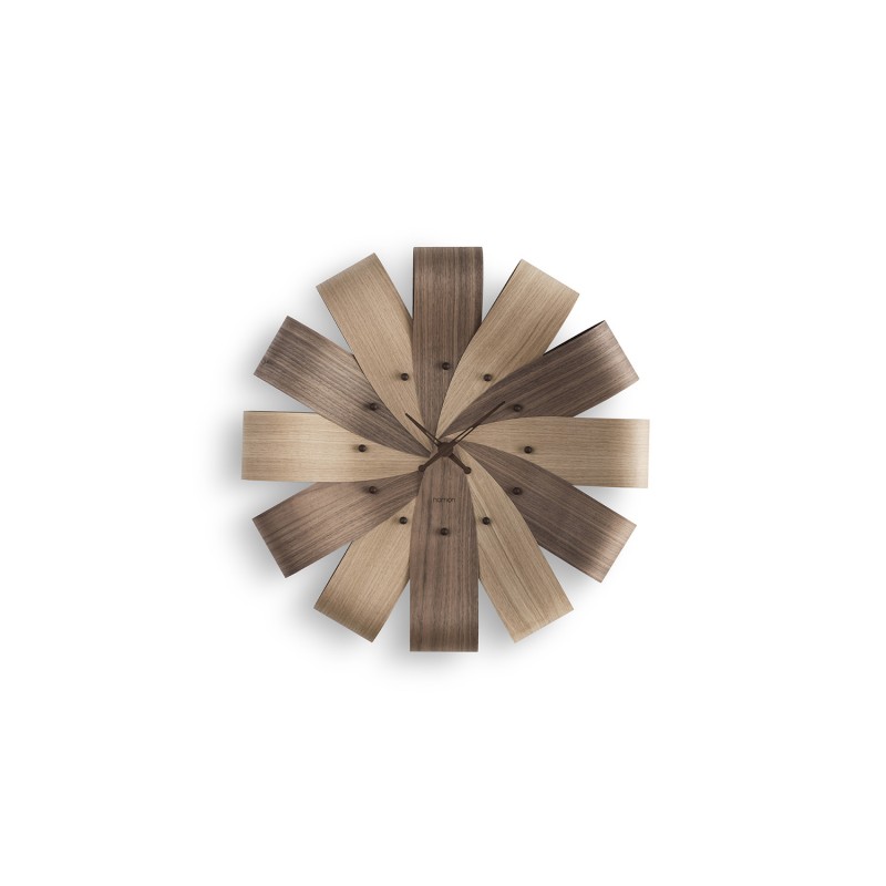 Nomon - Ciclo walnut and oak wall clock