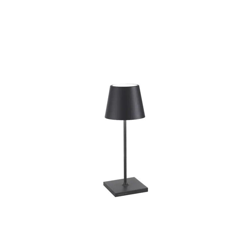 Zafferano - Lampada da tavolo Poldina mini Pro grigio scuro