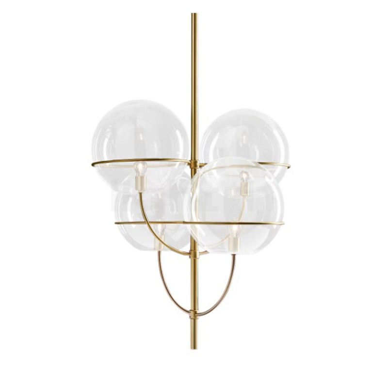 Oluce - Lyndon suspension gold lamp