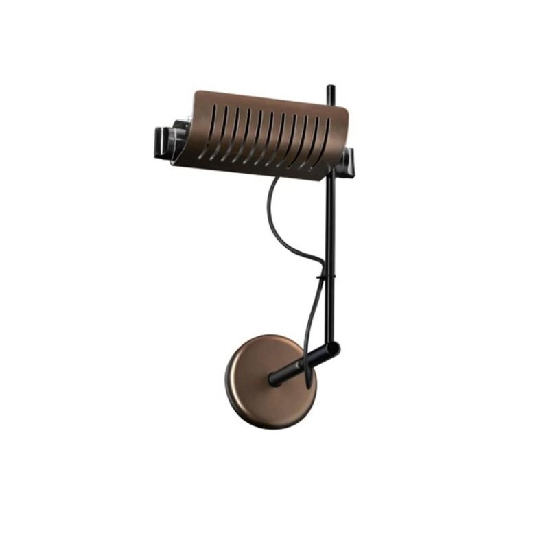 Oluce - Colombo anodic bronze wall lamp