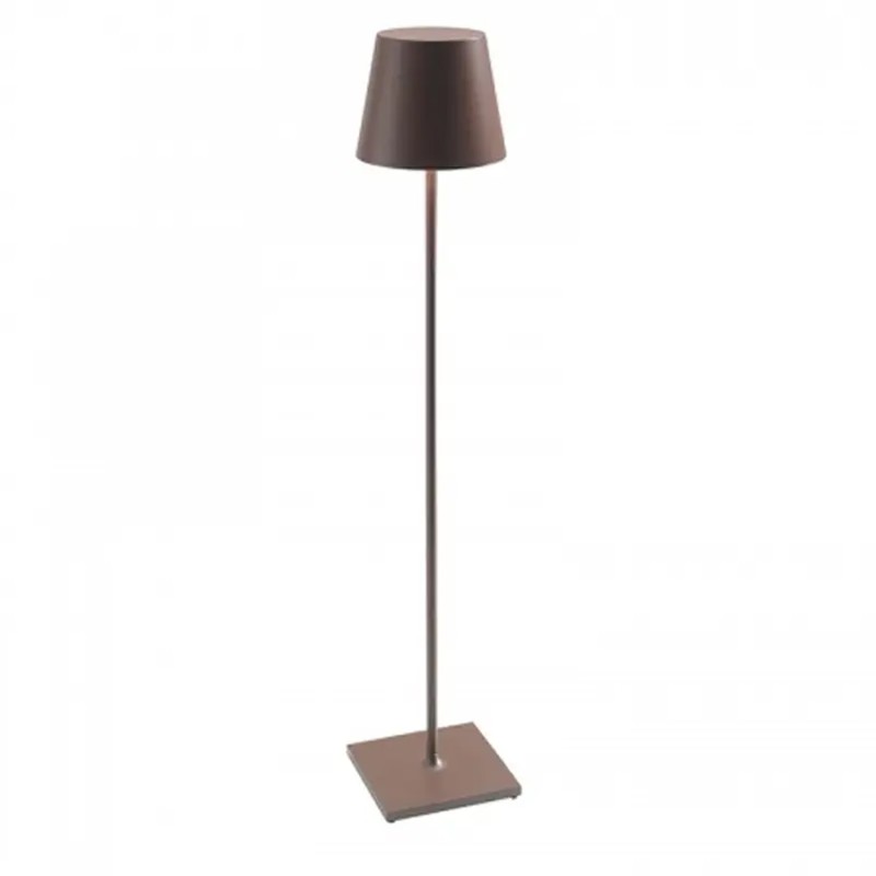 Zafferano - Lampada da terra tavolo Poldina Pro XXL corten