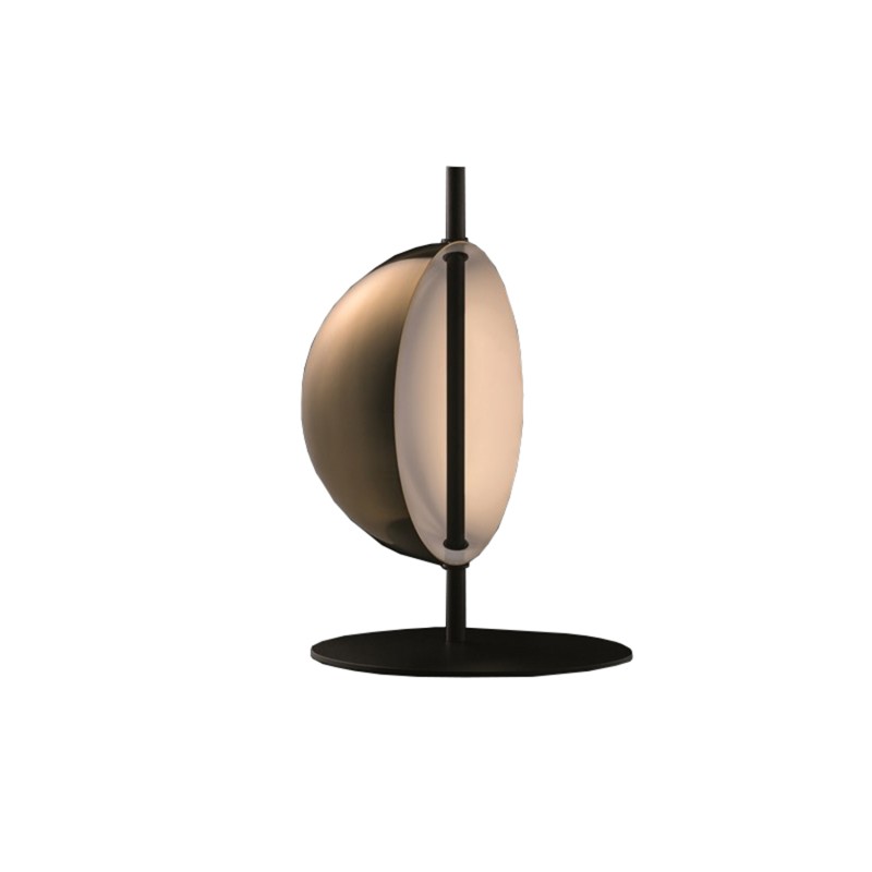 Oluce - Superluna anodized brass table lamp