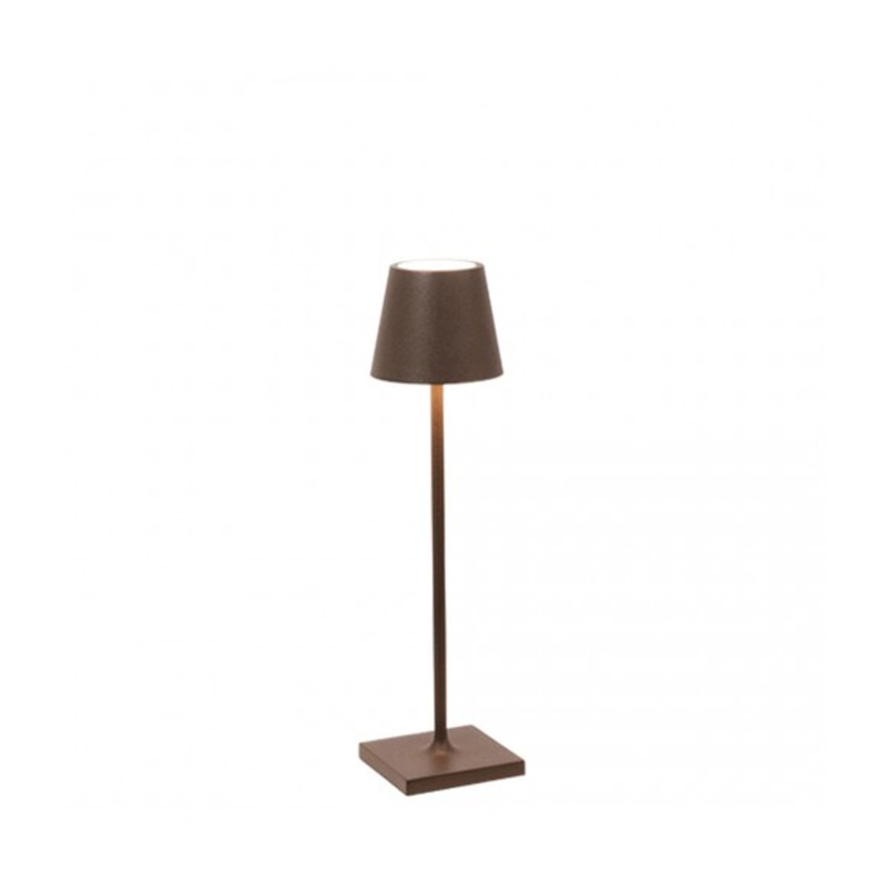 Zafferano - Lampada da tavolo Poldina micro corten