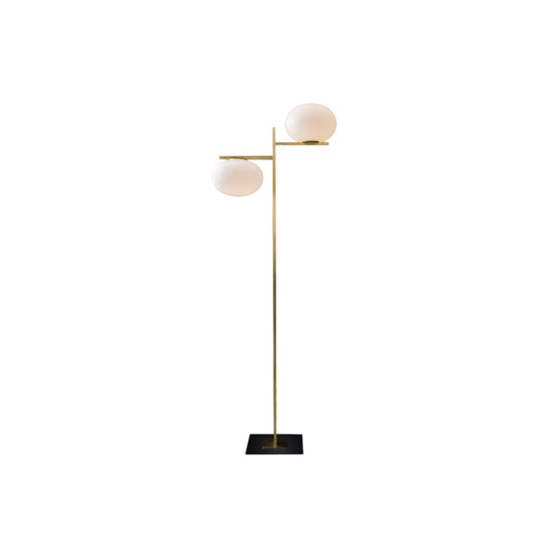 Oluce -  Alba 383 brass floor lamp