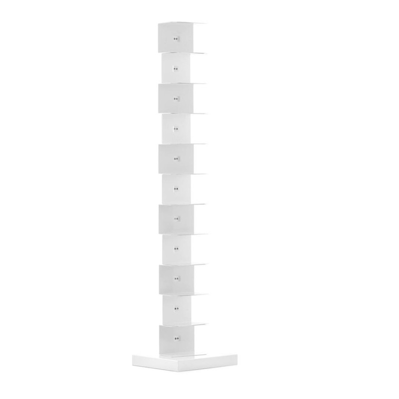 Opinion Ciatti - Original Ptolomeo white bookcase with white base h160