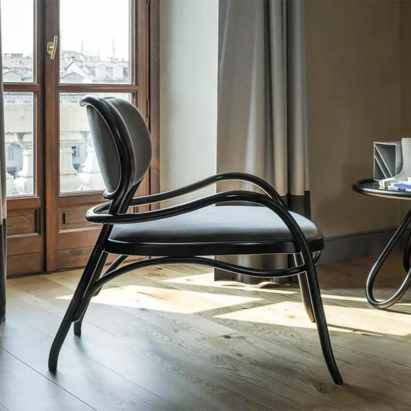 Wiener GTV Design Thonet Lounge chair Lehnstuhl cuscino seduta e schienale Longho design palermo