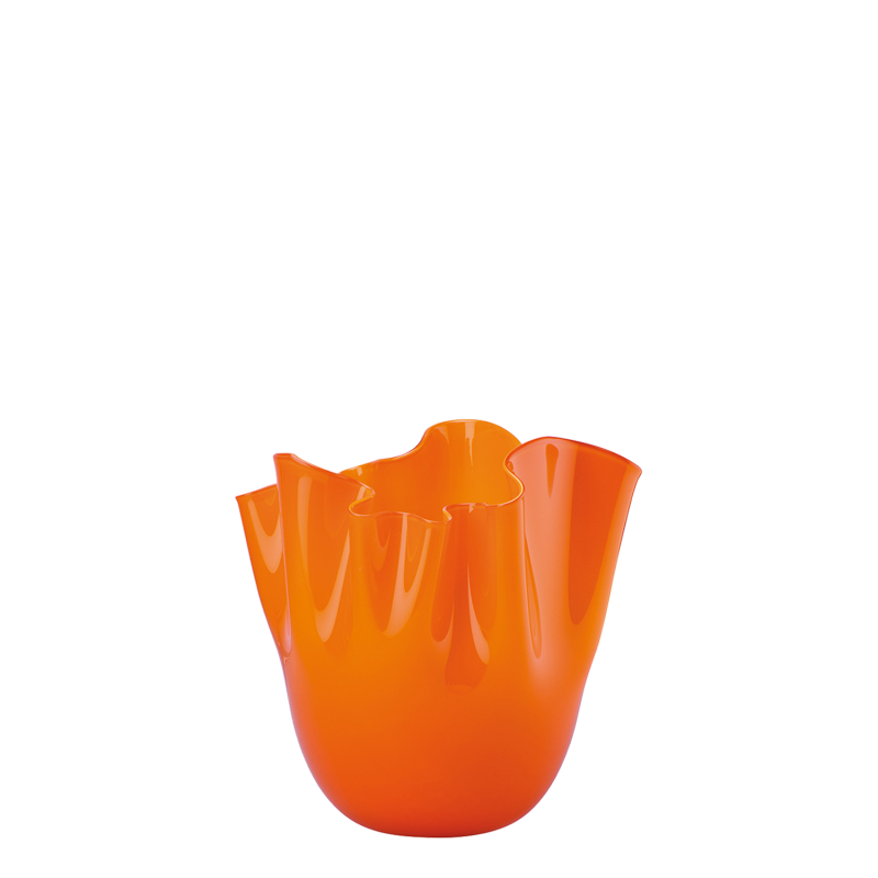 Venini - Vaso Fazzoletto Opalino arancio h13 Longho Design Palermo