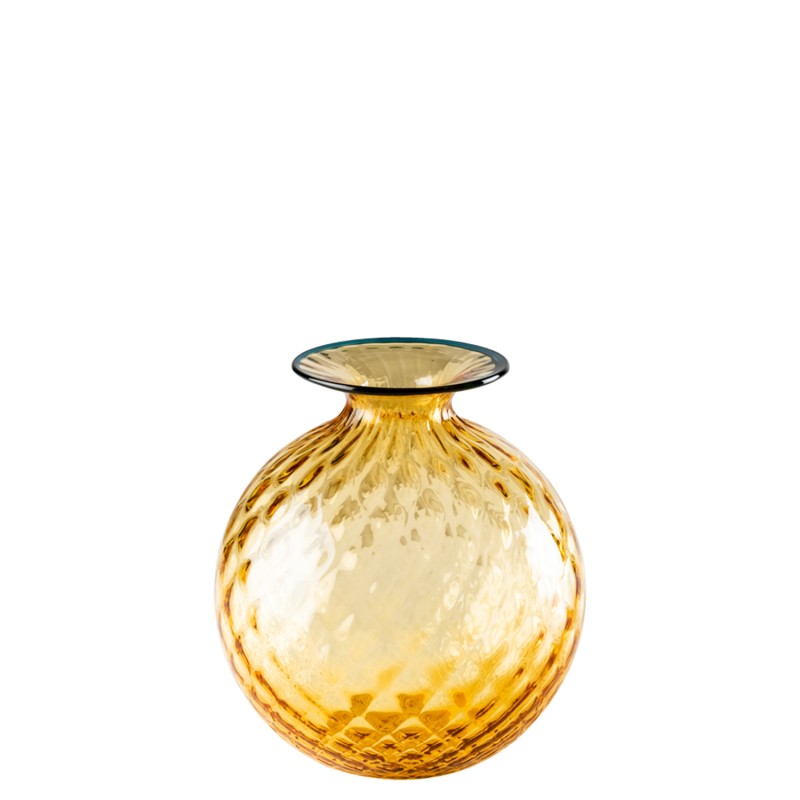 Venini - Monofiore Balloton h16 AMBER/HORIZON thread vase