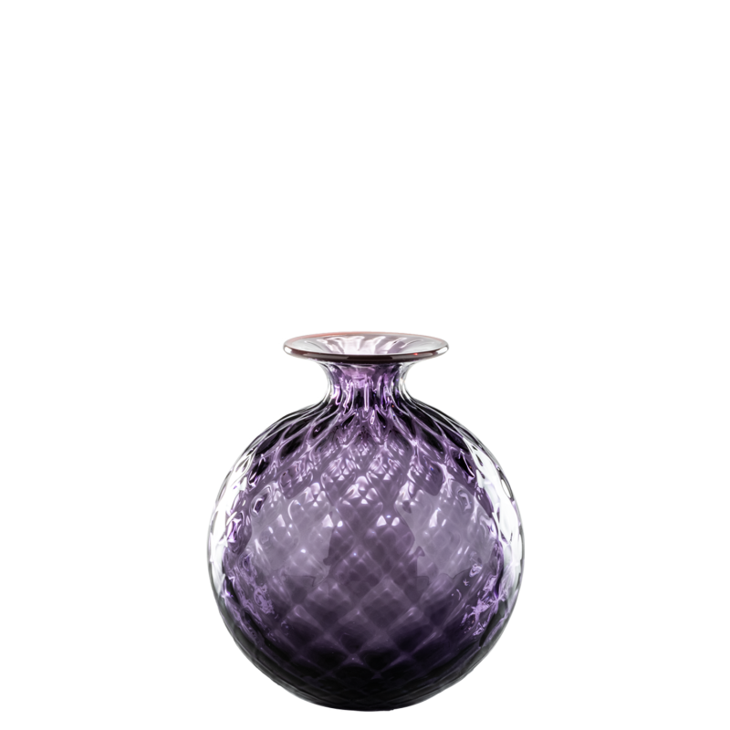 Venini - Monofiore Balloton h16 INDIGO/ RED thread vase