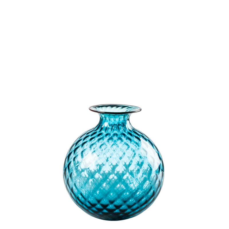 Venini - Monofiore Balloton h16 HORIZON/RED thread vase