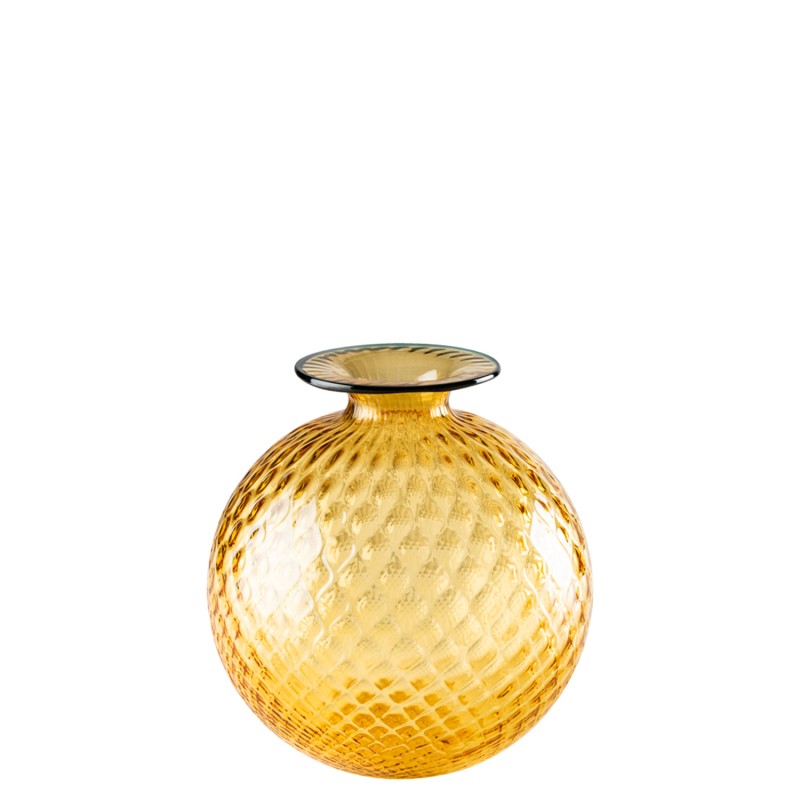 Venini - Monofiore Balloton h20 AMBER/HORIZON thread vase