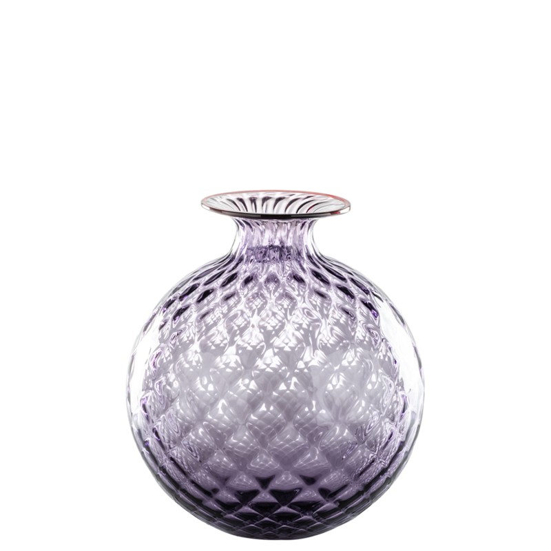 Venini - Monofiore Balloton h24 INDIGO/ RED thread vase