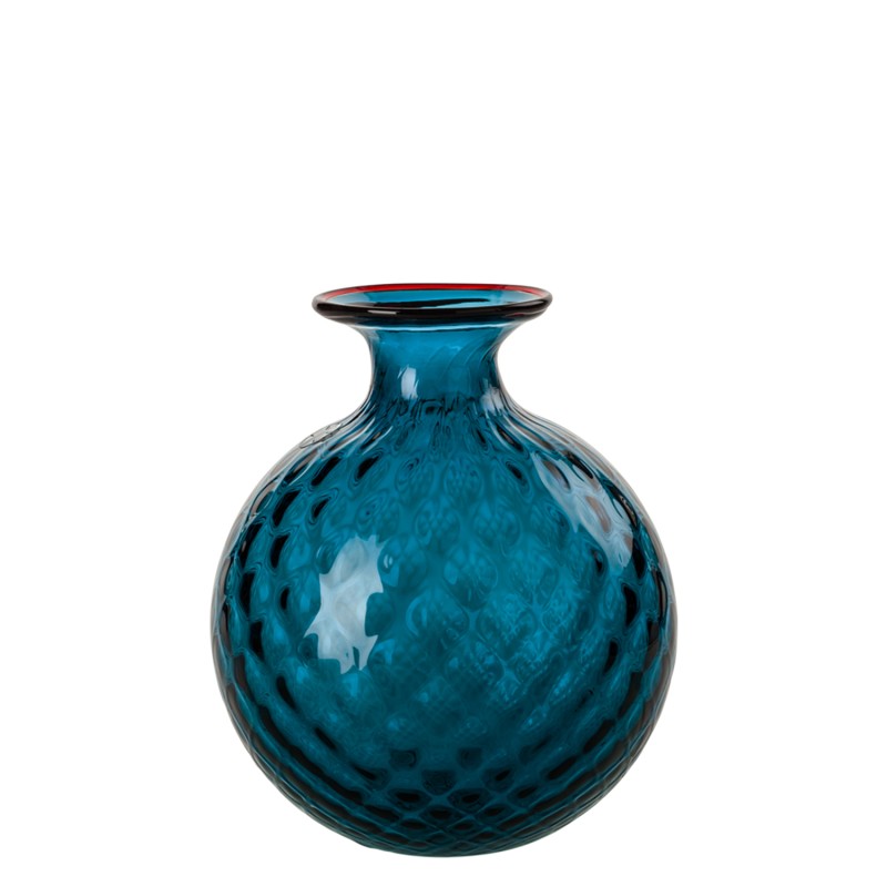 Venini - Monofiore Balloton h24 HORIZON/RED thread vase