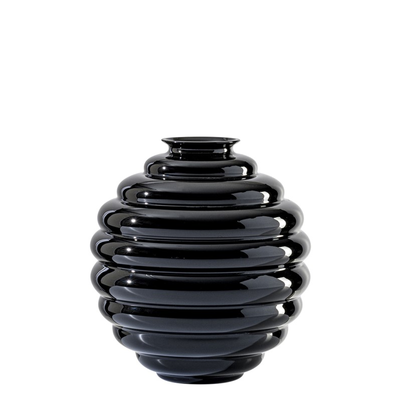 Venini-  Vaso Deco h29 nero Longho Design Palermo