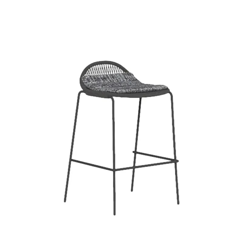 Talenti Panama bar stool dark grey grey Longho Design Palermo