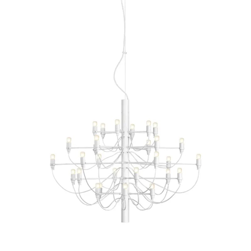 Flos 2097/30 Frosted Bulbs chandelier matt white Longho Design Palermo