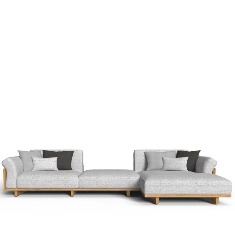 Talenti Argo Wood modular sofa natural mambo pearl Longho Design Palermo