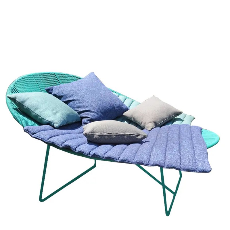 Talenti Panama living relax armchair teal green with cushions set Longho Design Palermo