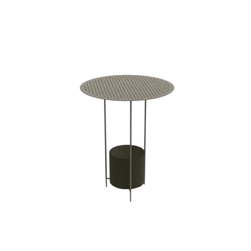 Molteni - Tavolino Panna Cotta outdoor h50 pietra lavica verde oliva Longho Design Palermo